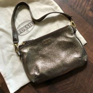 Fossil Gold Clutch